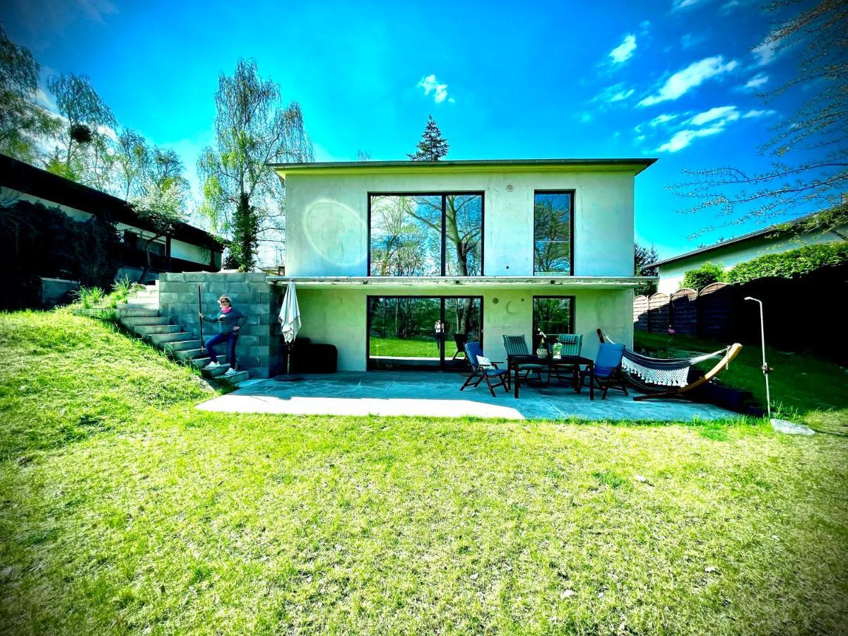 100M2 Fewo Im Haus Am See Mit Garten Bei Potsdam シュヴィーローゼー エクステリア 写真
